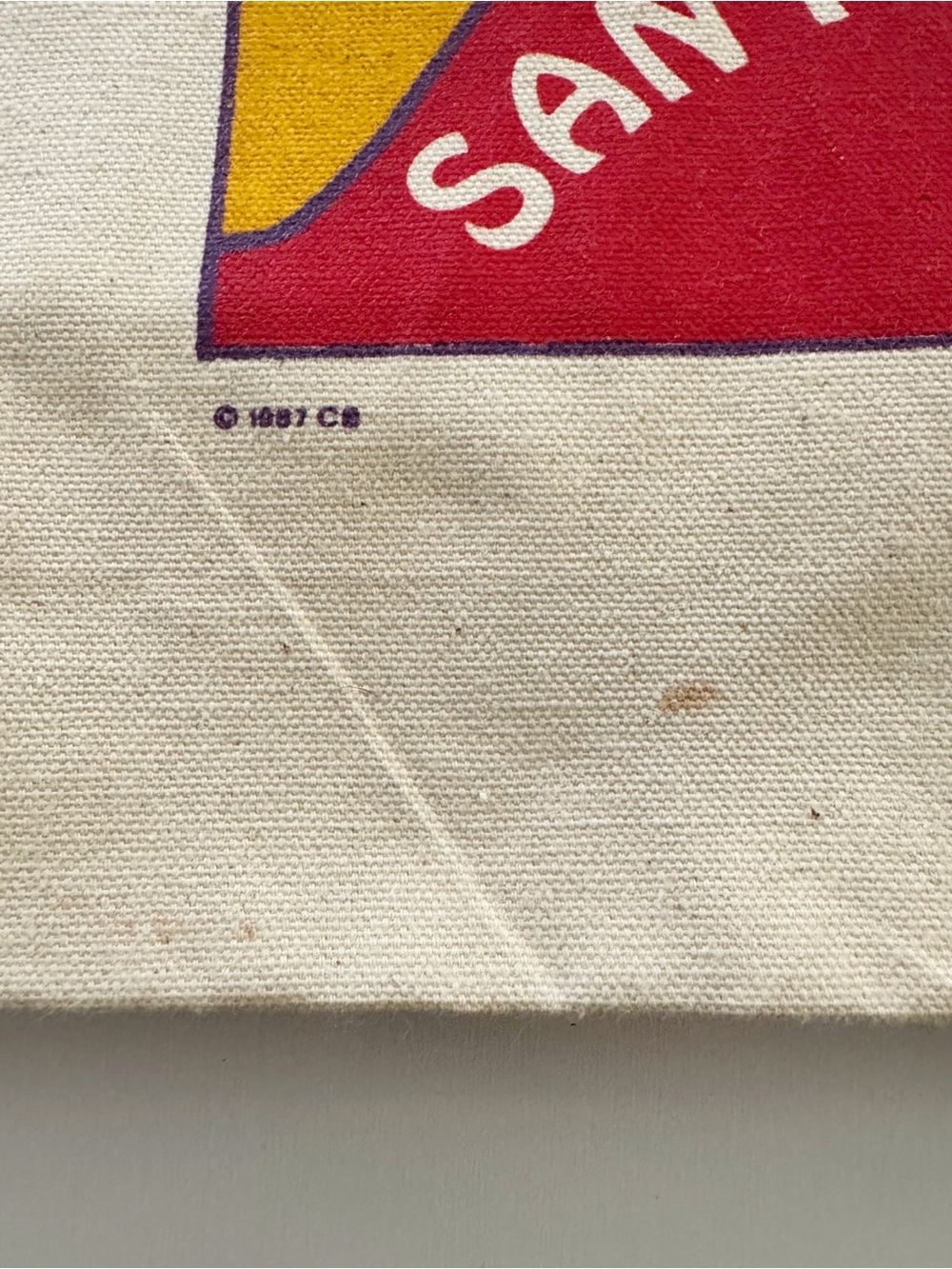 Vintage 1987 San Francisco Canvas Tote Bag - Picture 6 of 10